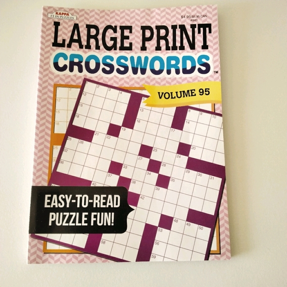 Kappa | Games | Large Print Crosswords | Poshmark